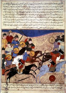 MONGOLSK historie: Mongolske krigere af Persian School
