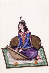 Portræt af en musiker, 1800-tallet af Persian School
