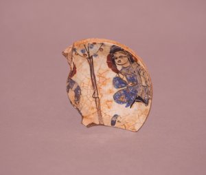Keramikfragment (keramik) af Persian School