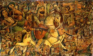 Slaget ved Karbala, 1800-tallet af Persian School