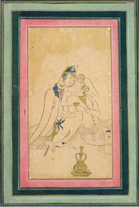 To elskende, ca. 1590, persisk af Persian School