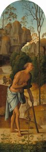 Korsfæstelsen med Jomfruen, Sankt Johannes, Sankt Hieronymus og Sankt Maria Magdalena..., ca. 14821485 af Perugino