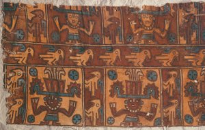 Klæde med guder og fugle, Tiahuanaco Culture (tekstil)