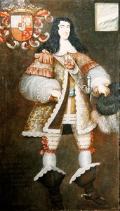 Portræt af Don Tomas Castro Chaves y Madondoa (olie på lærred) af Peruvian School