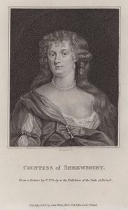 Anna Maria Talbot, grevinde af Shrewsbury (gravering) af Peter (after) Lely