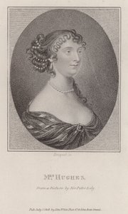 Margaret Hughes, engelsk skuespillerinde (gravering)