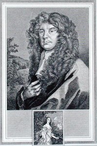 Selvportræt, graveret af J. Corner (gravering) af Peter (after) Lely