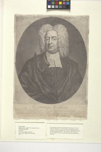 Cotton Mather (blæk) af Peter (after) Pelham