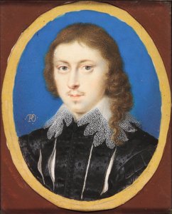 Edmund Waller (akvarel på vellum) af Peter Oliver