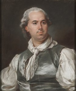 Portræt af Hubert Robert (1733-1808), af Hall, Peter Adolf (Pierre Adolphe) (1739-1793). Gouache på papir. Mål: 63,5x52,5 cm. Nationalmuseum Stockholm af Peter Adolf Hall