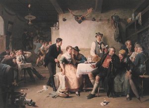 Invitation til dans (olie på lærred)