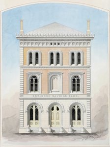 Dry Dock Savings Bank, New York City, New York, konkurrence-designtegning