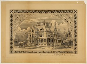 N. C. Thompson House, Rockford, Illinois, Perspective