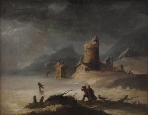 Landskab med skatere