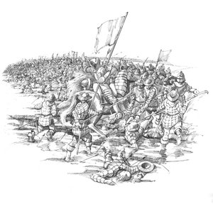 Slaget ved Blore Heath, Staffordshire, 1459 af Peter Dunn