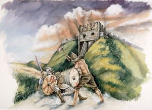 Kynrik kæmper mod briterne ved Old Sarum, 552 AD, c1990-2010