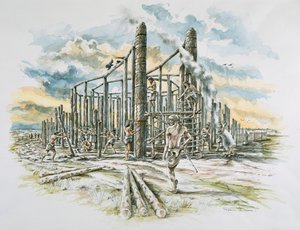 Durrington Walls, Wiltshire, ca. 2500 f.Kr. begyndelsen af 2000