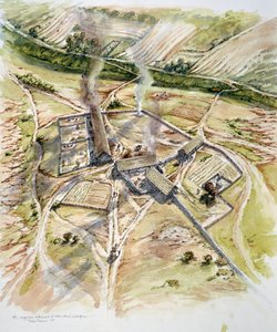Greenshiel, Lindisfarne, Holy Island, Northumberland, 9. århundrede 1993-2005 af Peter Dunn