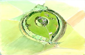 Gamle Sarum, c2010 af Peter Dunn