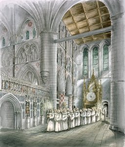 Rievaulx Abbey, 15. århundrede, c1990-2010 af Peter Dunn