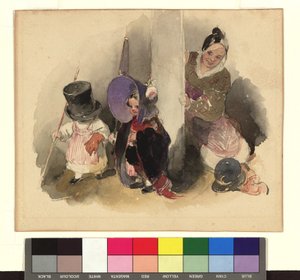 Mutter mit spielenden Kindern (Der kleine Gerngross)