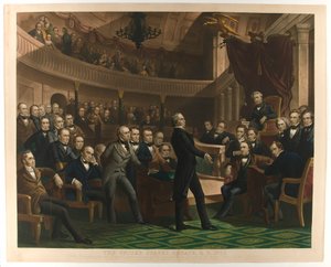 Det amerikanske senat, a.d. 1850, udb. c1855.