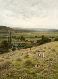 Vale of Llanrest (olie på lærred) af Peter Ghent