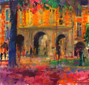 Den kongelige pavillon, Place des Vosges af Peter Graham (Contemporary)