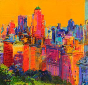 New York Days, 2021 (olie på lærred)