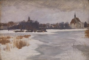 A View of Faaborg. Winter af Peter Hansen