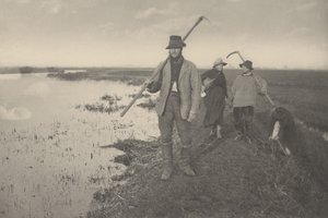 Coming Home from the Marshes, 1886. Skabere: Dr. Peter Henry Emerson, Thomas Frederick Goodall. af Peter Henry Emerson, Thomas Frederick Goodall