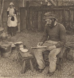 En fisker derhjemme af Peter Henry Emerson