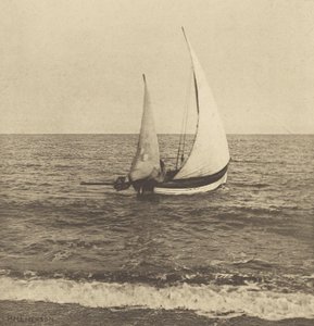 En Suffolk Shrimper "går i gang" af Peter Henry Emerson