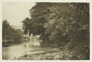 Rowsley Bridge, ved Derwent-floden af Peter Henry Emerson