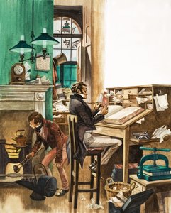 Et travlt victoriansk kontor af Peter Jackson