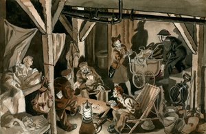 Beskyttelsesrum under et luftangreb af Peter Jackson