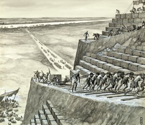Bygger den store pyramide i Giza af Peter Jackson