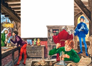 Handskemager (gouache på papir) af Peter Jackson
