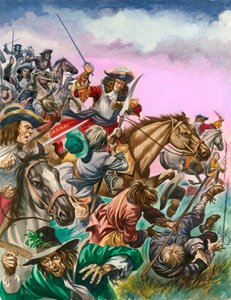 Hertugen af Monmouth i slaget ved Sedgemoor. af Peter Jackson