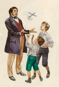 Brødrene Wright som drenge, da de fik et legetøjsfly af deres far af Peter Jackson