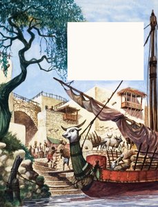 Lossning af en handelsbåd af Peter Jackson