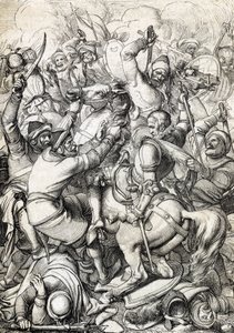 Kong Sebastian I af Portugal (1554-1578) taget til fange i slaget ved Alcacer-Quibir (Ksar el-Kebir eller slaget om de tre konger) den 4/08/1578 i Marokko (kong Sebastian I af Portugal til fange i slaget ved Ksar El Kebir (Slaget om de tre konger eller Alc