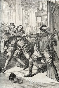De fire tyve års krig (1568-1648): "" Mordet på Vilhelm af Orange kaldte Vilhelm den Tavse (1533-1584) den 10/07/1584 af Balthazar Gerard under Firsårskrigen (eller 80 år) ( Gueux-oprør eller hollandsk oprør)” (mordet på Willi af Peter Johann Nepomuck Geiger