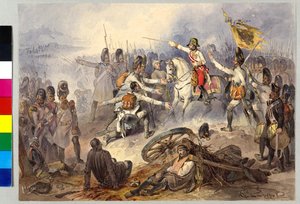Slaget ved Stockach 1799 (akvarel)