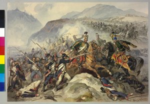 Slaget ved Tarvis 1797 (akvarel)