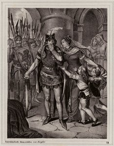 Johannes den Blinde, konge af Bøhmen (kobberstik)