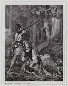 Matthias Corvinus, Ravnekongen (kobberstik)