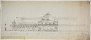 Lakefront Exhibition Hall, Chicago, Illinois, Elevation