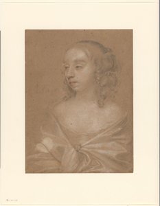 Portræt af en ukendt kvinde af Peter Lely (Sir)