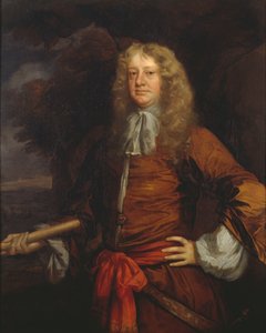 Flagmænd i Lowestoft: Admiral Sir George Ayscue (aktiv 1646-1671) af Peter Lely
